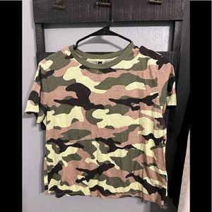 H&M Divided Womens Camo Crop Top